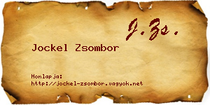 Jockel Zsombor névjegykártya